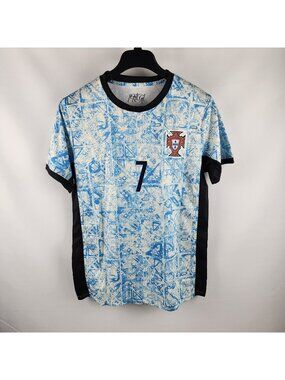 Portugal Jersey Mens Large Multi Portugal 2024 Away Soccer Jersey Ronaldo #7 NWT